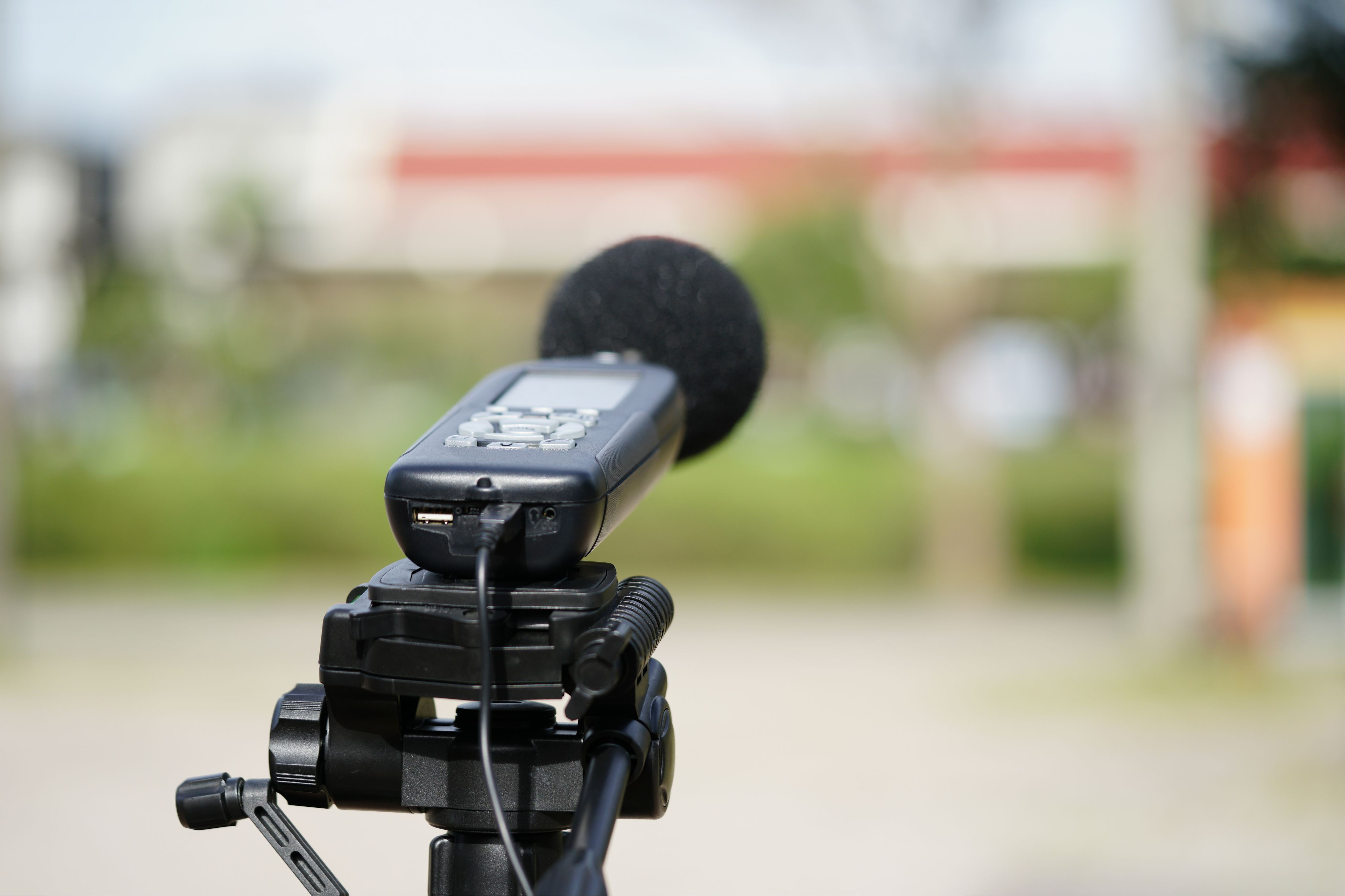 Sound Level Meter on tripod